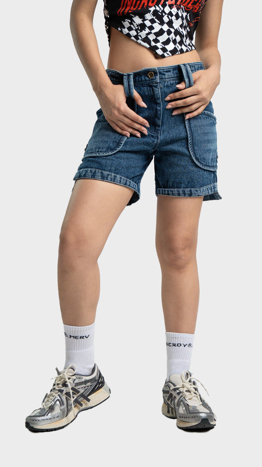 DENIM SHORTS