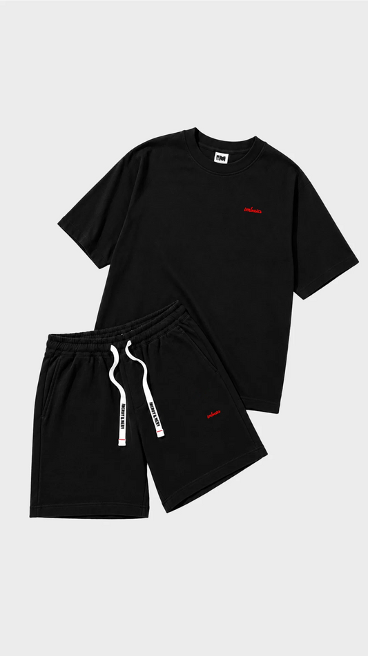 Slim Fit Half Sleeves & Baggy Shorts Co-ord Set