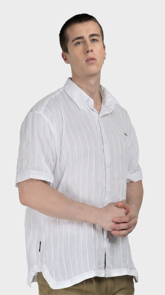 PIN TUCK HALF SHIRT