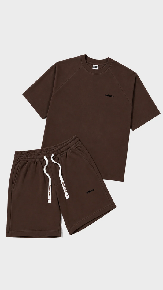 Boxy Fit Half Sleeves T-Shirt & Baggy Shorts Co-ord Set