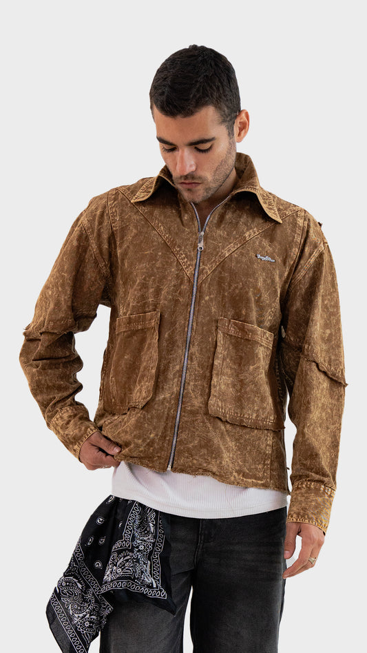 SLUDGE DENIM SHACKET