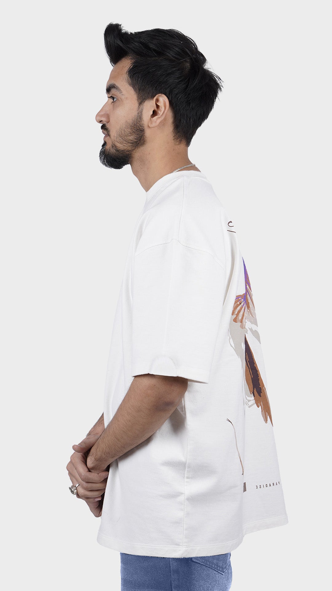 Premium heavyweight relaxed fit streetwear shirt in white by Incroy & Merv